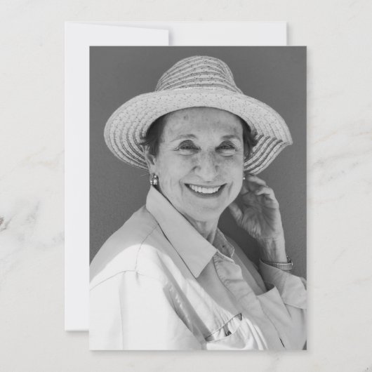 ガーデニアボタニカルセージ緑の葬儀メモリアル 招待状 (裏面)