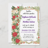 ガーデニアラブジョーエバーロング結婚コミットメント 招待状 (正面)