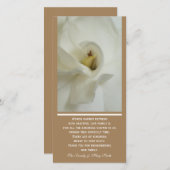 ガーデニア悔やみや弔慰サンキューユー招待状カード サンキューカード (正面/裏面)