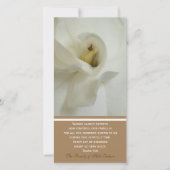 ガーデニア悔やみや弔慰メモリアルありがとうフォトカード サンキューカード (正面)