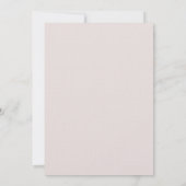 ガーデニア ウォーターカラー フラワル ブラッシュ ベビーシャワー 招待状 (裏面)