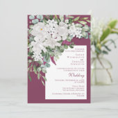 ガーデニア/結婚スナップドラゴン紫招待状 招待状 (スタンド正面)