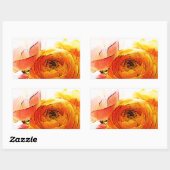 ガーデニア 長方形シール (シート)