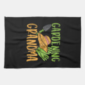 ガーデニングおばあちゃん キッチンタオル (横)