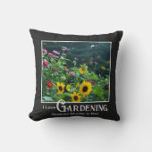 ガーデニングおもしろいことわざフローラガーデン《植物》百日草デイジー クッション (正面)