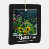 ガーデニングおもしろいことわざフローラガーデン《植物》百日草デイジー セラミックオーナメント (右)