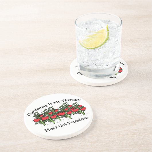 ガーデニングおもしろいは私のセラピー コースター (側面)