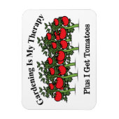 ガーデニングおもしろいは私のセラピー マグネット (縦)