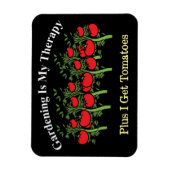 ガーデニングおもしろいは私のセラピー マグネット (縦)