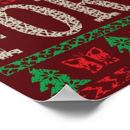 ガーデニングおもしろいクリスマス引用文醜いセーター ポスター (角)