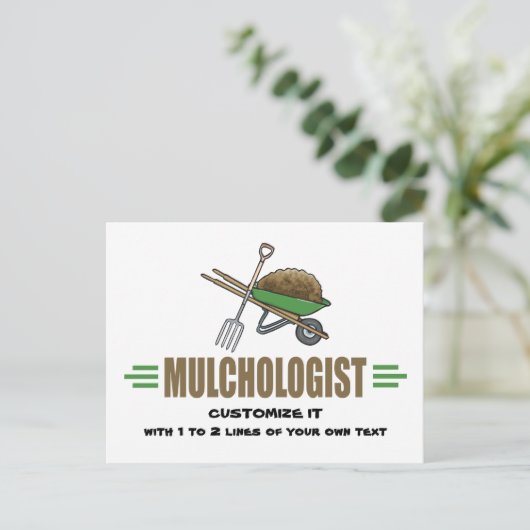 ガーデニングおもしろい ポストカード (スタンド正面)