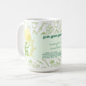 ガーデニングおよび造園ソリューションの名刺 コーヒーマグカップ (正面左)