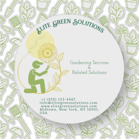 ガーデニングおよび造園ソリューション シール (正面)