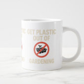 ガーデニングからプラスチックを取り出す ジャンボコーヒーマグカップ (右)