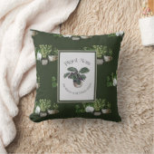 ガーデニングかわいい緑の植物ママ引用文ガーデナーギフト クッション (ブランケット)
