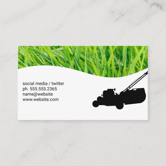 ガーデニングせん断 | グラス 名刺 (裏面)