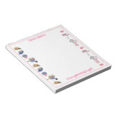 ガーデニングとゴパーソナライズされたフ ノートパッド (アングル)