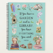 ガーデニングとライブラリ引用文フローラグレーデン プランナー手帳 (正面)