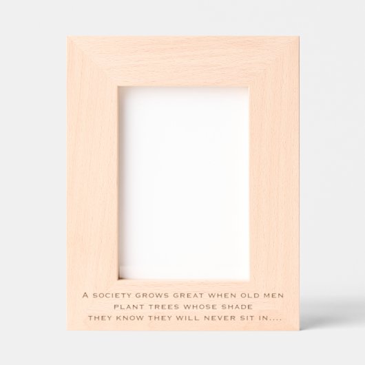 ガーデニングのギリシャ語動詞のエッチングフレーム レーザー彫刻フレーム (正面)