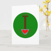 ガーデニングのグリーティングカードが大好き カード (黄色い花)