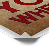 ガーデニングのストップヴィンテージは年を取る ポスター (角)