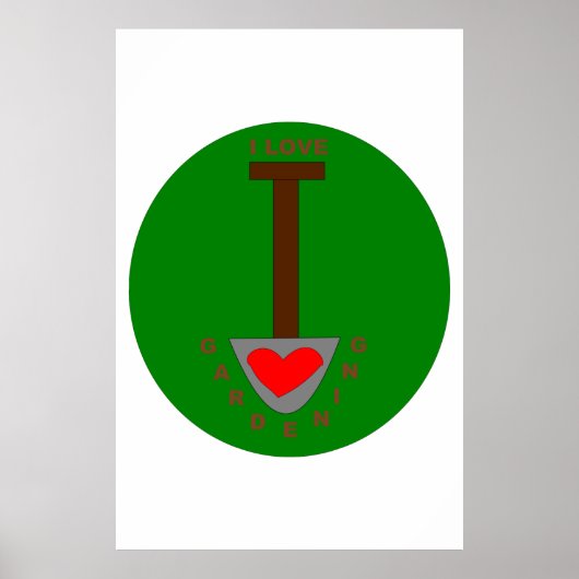 ガーデニングのポスターが大好き ポスター (正面)