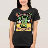 ガーデニングの幸福散水缶 トライブレンドＴシャツ (正面)