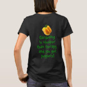 ガーデニングの方が安い Tシャツ (裏面)