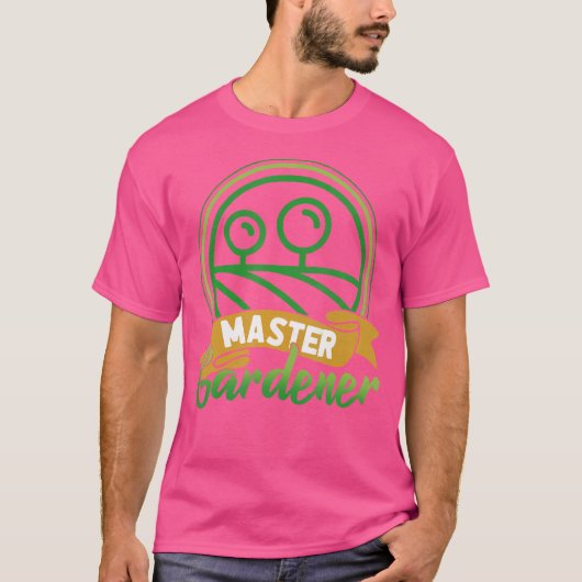ガーデニングの達人 ガーデナーへのギフト Tシャツ (正面)