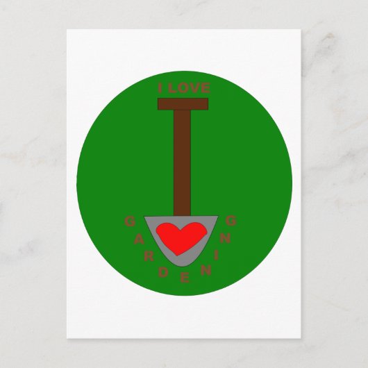 ガーデニングはがきが大好き ポストカード (正面)