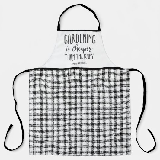 ガーデニングはセラピーおもしろいガーデナーより安い エプロン (正面)