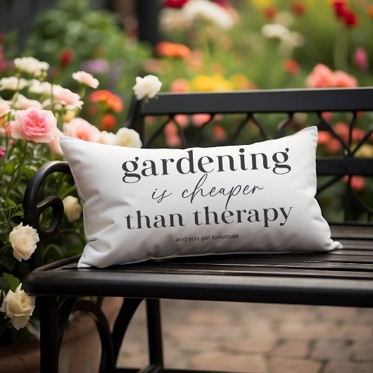 ガーデニングはセラピーおもしろい引用文Lumbより安い ランバークッション