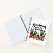 ガーデニングは私のセラピーガーデナーガーデニング植物T ノートブック (内部)