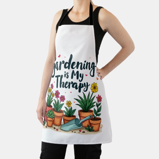 ガーデニングは私のセラピー庭園園芸植物 エプロン (インサイチュ)