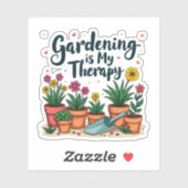 ガーデニングは私のセラピー庭園園芸植物 シール (シート)