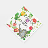 ガーデニングは私のセラピー野菜の散水ポット スタンダードランチョンナプキン (角)