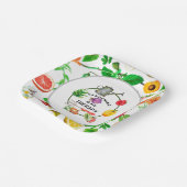 ガーデニングは私のセラピー野菜の散水ポット ペーパープレート (傾斜あり)