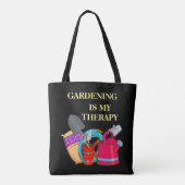 ガーデニングは私のセラピー・ガーデニング・ツール トートバッグ (裏面)