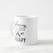 ガーデニングは私のセラピー コーヒーマグカップ (正面左)