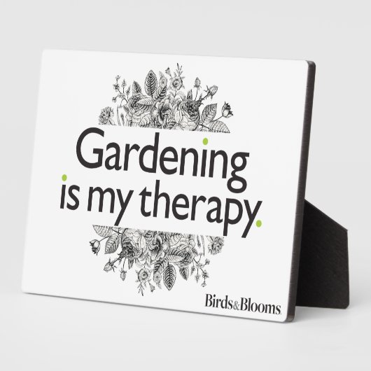 ガーデニングは私のセラピー フォトプラーク (側面)