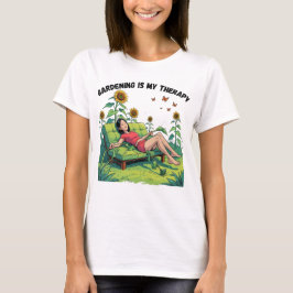 ガーデニングは私のセラピーTシャツ Tシャツ