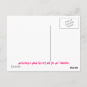 ガーデニングは良いセラピーで、トマトを手に入れる ポストカード (裏面)