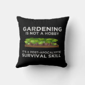 ガーデニングは、黙示録に残る生き残りの技術である クッション (裏面)