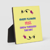 ガーデニングをテーマにしたタイポグラフィ感動的引用文 フォトプラーク (正面)