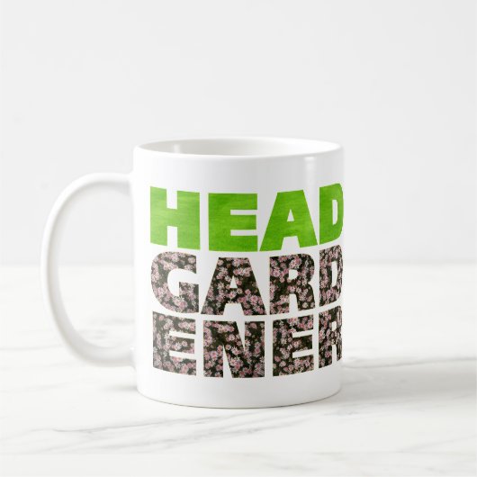 ガーデニングを楽しむ人のために。ヘッドガーデナー コーヒーマグカップ (左)