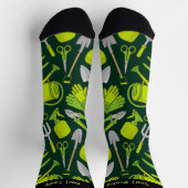 ガーデニングアイコンパターンソックス ソックス (上部)