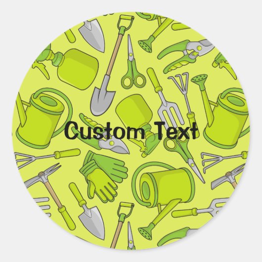 ガーデニングアイコン ラウンドシール (正面)