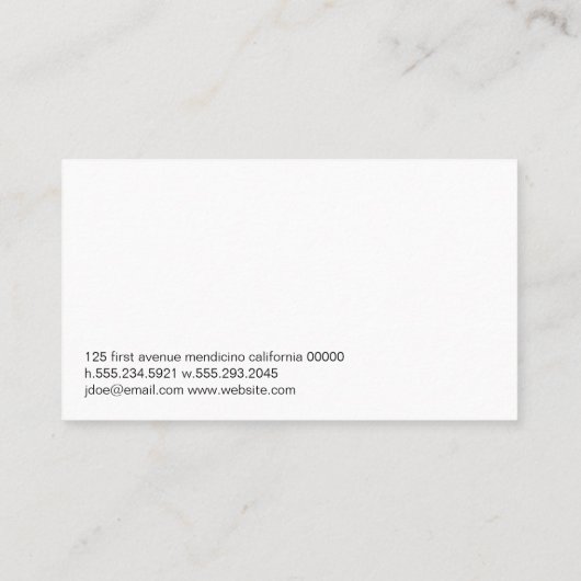 ガーデニングアイコン |刈り草の背景 名刺 (裏面)