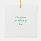 ガーデニングウェルブーツ結婚の記念日 セラミックオーナメント (裏面)