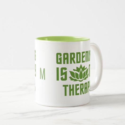 ガーデニングカスタムモノグラムマググ ツートーンマグカップ (正面右)